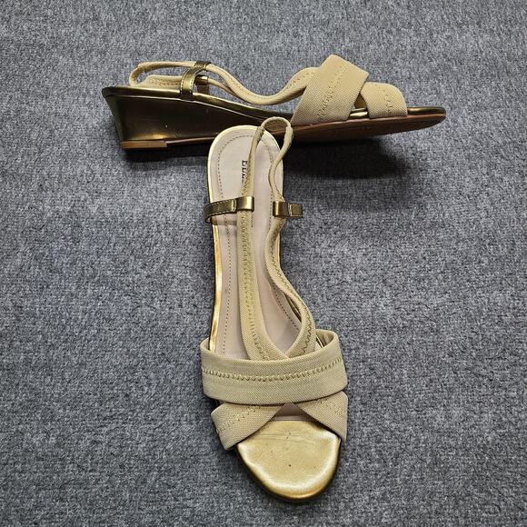 Ellen Tracy Shoes Womens Size 10M Wedge Sandals ET-JETT Strappy Slingback - Picture 3 of 9